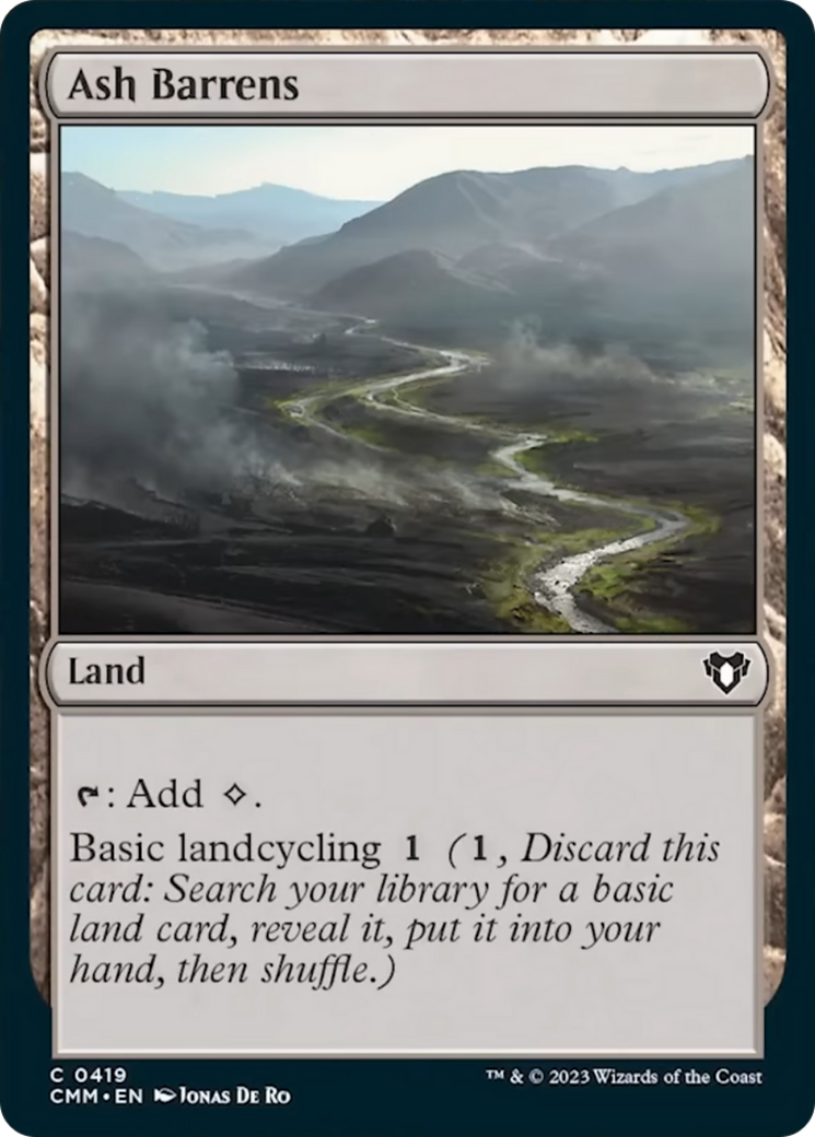 Ash Barrens [Commander Masters] | Good Games Morley