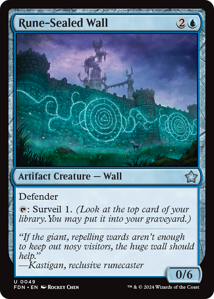 Rune-Sealed Wall [Foundations] | Good Games Morley