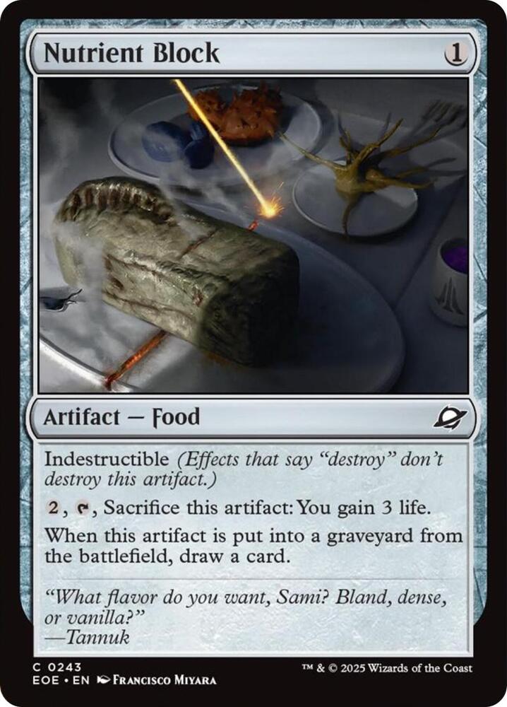 Nutrient Block 243 (Edge of Eternities)  - Foil | Good Games Morley