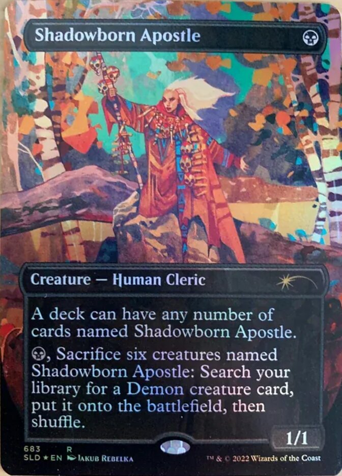 Shadowborn Apostle (Borderless) (683) [Secret Lair Drop Promos] | Good Games Morley
