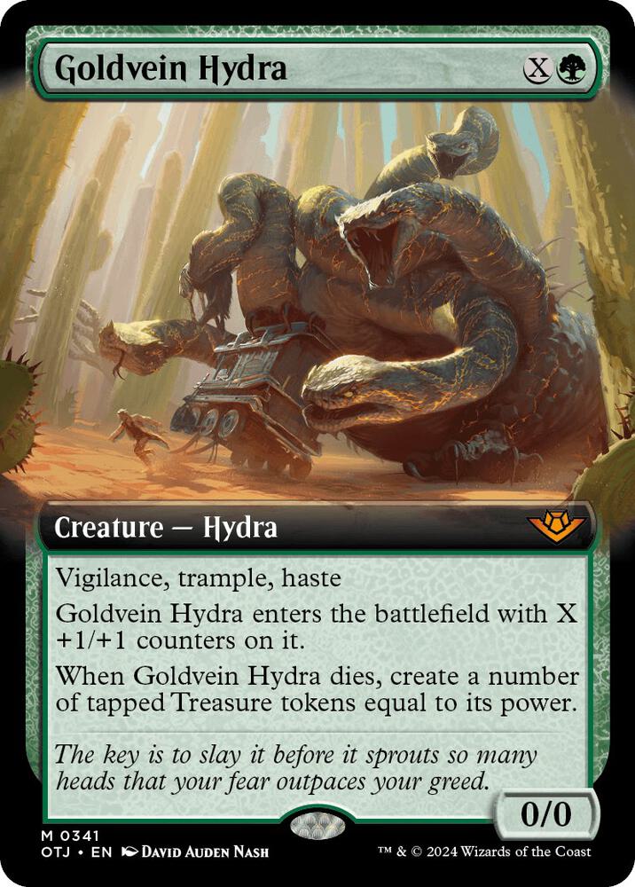 Goldvein Hydra 341/286 (Outlaws of Thunder Junction)  - Extended Art | Good Games Morley