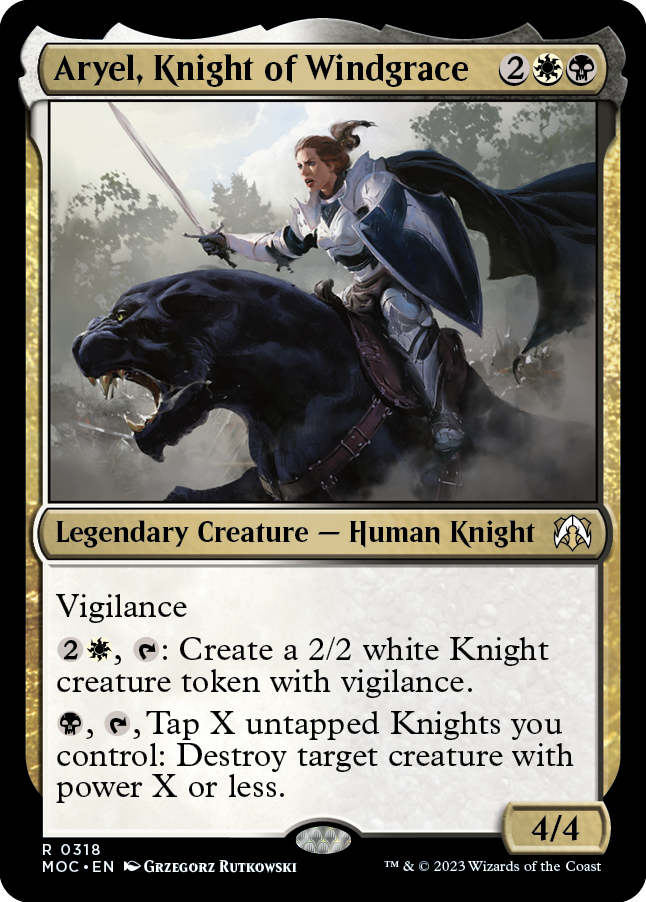 Aryel, Knight of Windgrace [March of the Machine Commander] | Good Games Morley