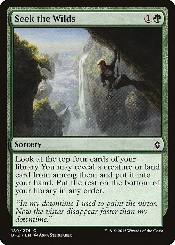 Seek the Wilds 189/274 (Battle for Zendikar)  - Foil | Good Games Morley