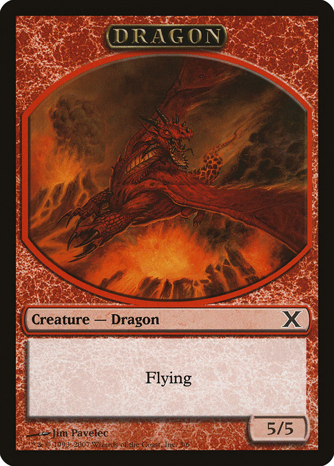 Dragon Token [Tenth Edition Tokens] | Good Games Morley