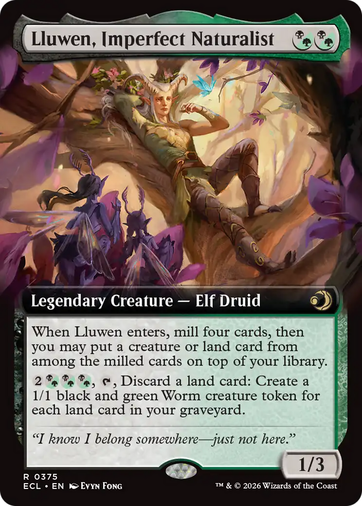 Lluwen, Imperfect Naturalist (Extended Art) [Lorwyn Eclipsed] | Good Games Morley
