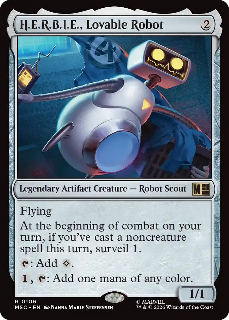 H.E.R.B.I.E., Lovable Robot (Surge Foil) [Marvel Super Heroes Commander] | Good Games Morley