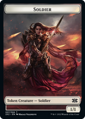 Zombie // Soldier Double-Sided Token [Double Masters 2022 Tokens] | Good Games Morley