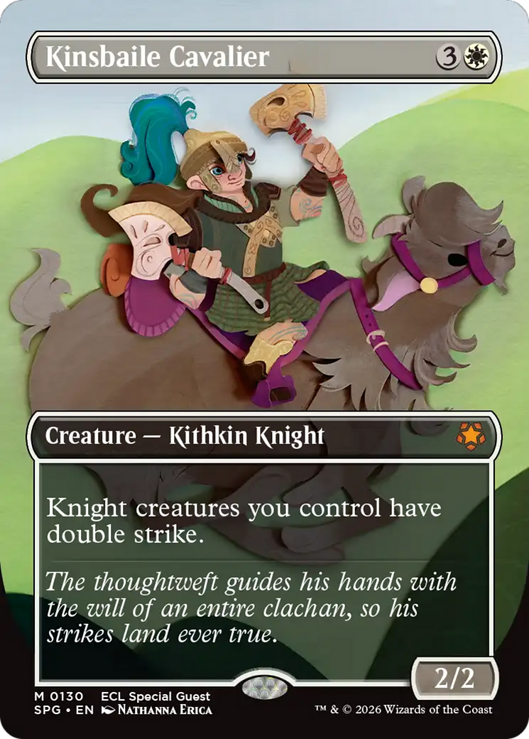 Kinsbaile Cavalier (Borderless) [Lorwyn Eclipsed Special Guests] | Good Games Morley