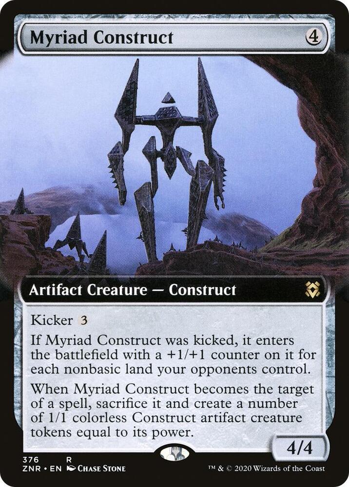 Myriad Construct 376/280 (Zendikar Rising)  - Extended Art Foil | Good Games Morley