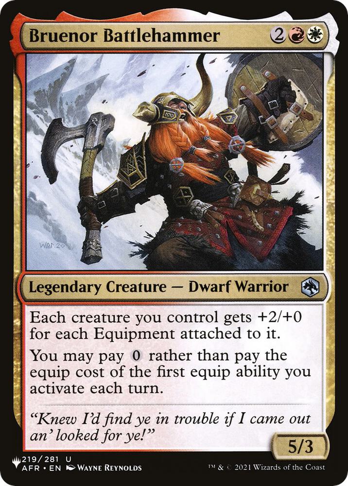 Bruenor Battlehammer AFR-219/5075 (The List Reprints)  | Good Games Morley