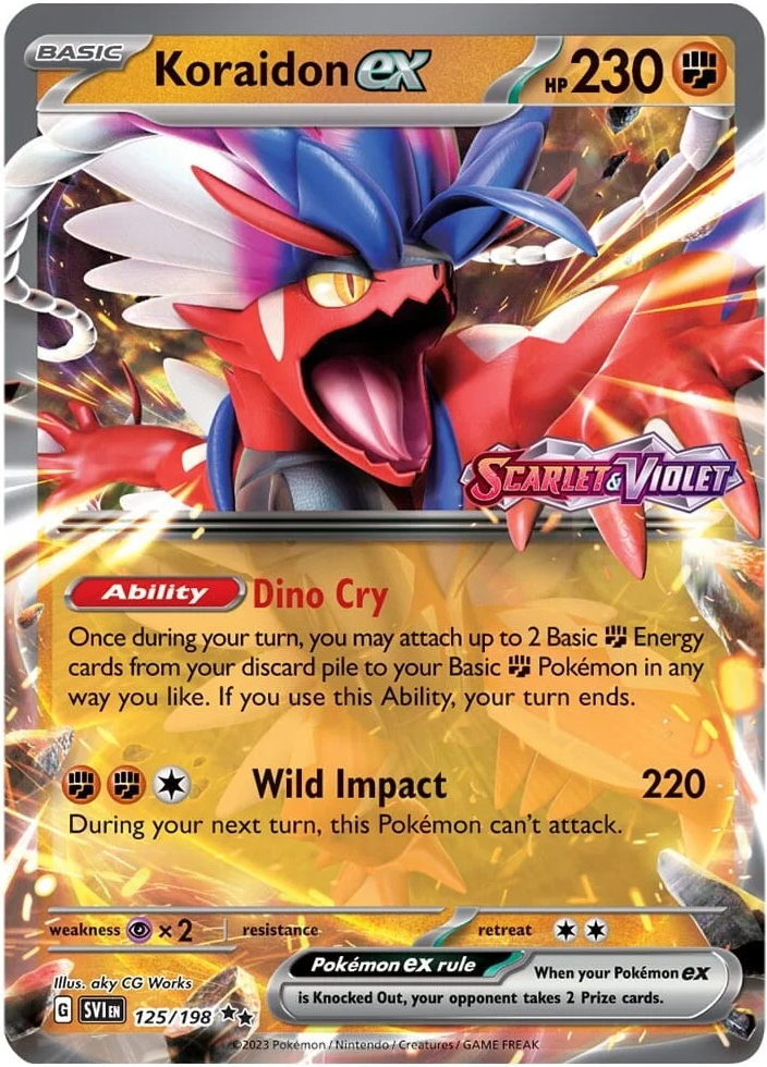 Koraidon ex (125/198) (Stamped) [Scarlet & Violet: Base Set] | Good Games Morley