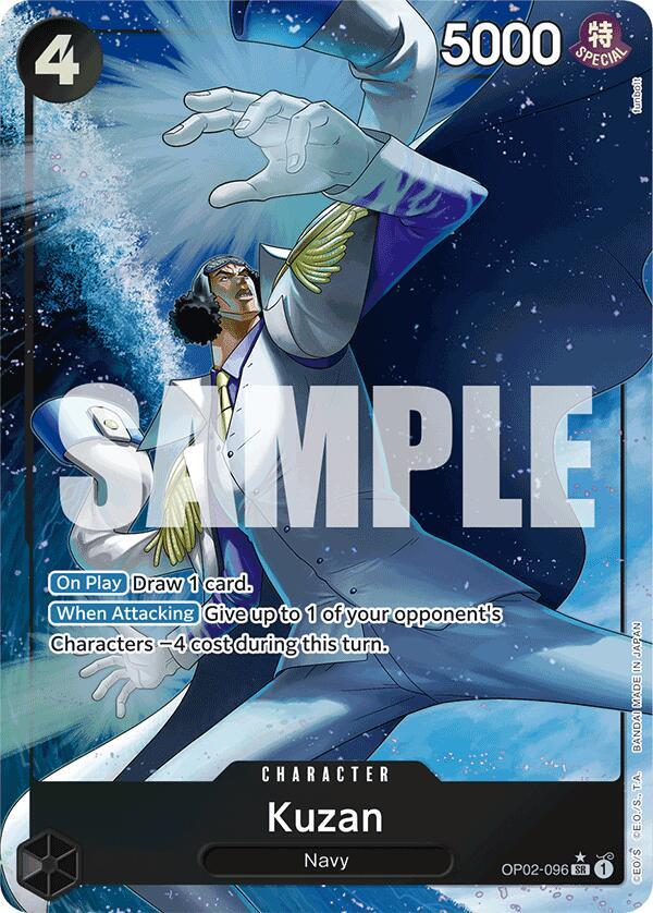 Kuzan OP02-096 (Premium Booster -The Best-)  - Alternate Art Foil | Good Games Morley