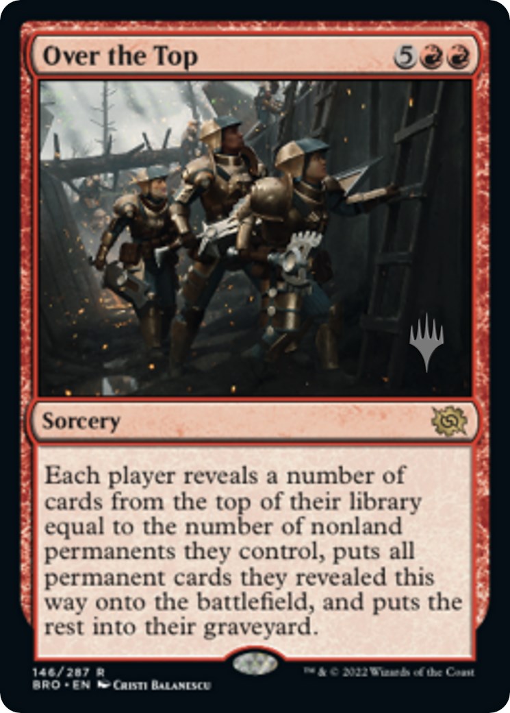 Over the Top (Promo Pack) [The Brothers' War Promos] | Good Games Morley