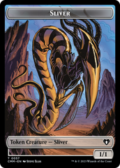 Copy (54) // Sliver Double-Sided Token [Commander Masters Tokens] | Good Games Morley