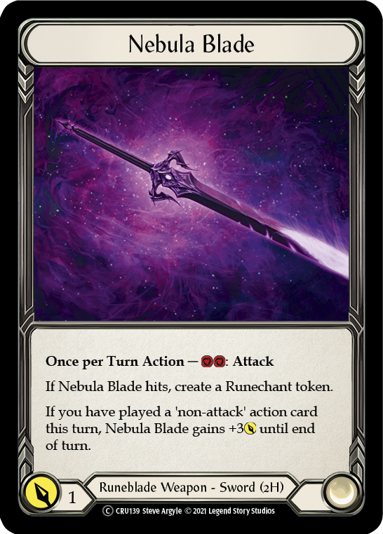 Nebula Blade [U-CRU139] (Crucible of War Unlimited)  Unlimited Rainbow Foil | Good Games Morley