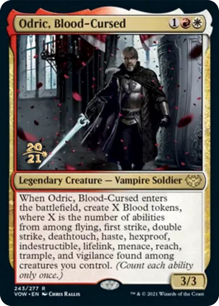 Odric Blood Cursed 243s/137 (Prerelease Cards)  - Foil | Good Games Morley