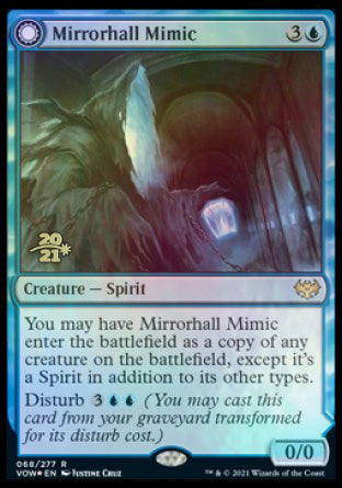 Mirrorhall Mimic // Ghastly Mimicry [Innistrad: Crimson Vow Prerelease Promos] | Good Games Morley
