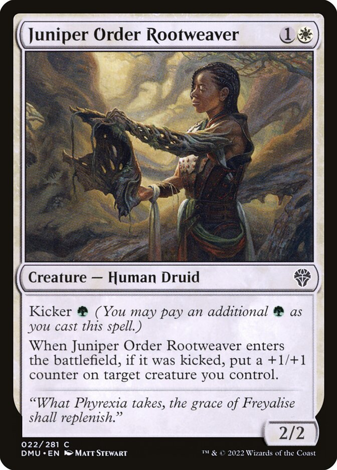 Juniper Order Rootweaver 22/281 (Dominaria United)  | Good Games Morley