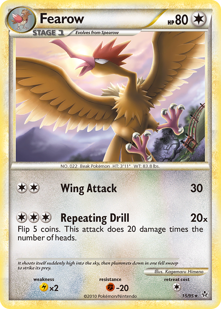 Fearow (15/95) [HeartGold & SoulSilver: Unleashed] | Good Games Morley