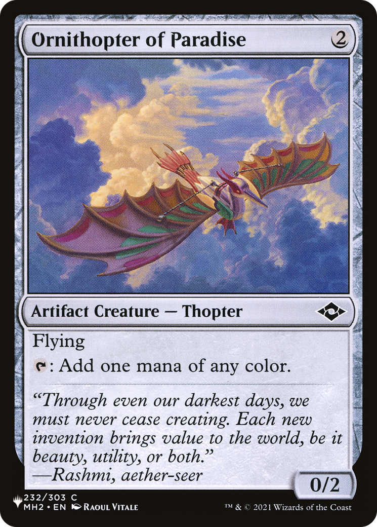 Ornithopter of Paradise [The List] | Good Games Morley
