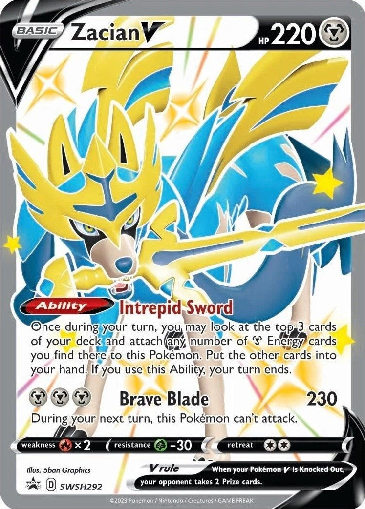 Zacian V (SWSH292) [Sword & Shield: Black Star Promos] | Good Games Morley