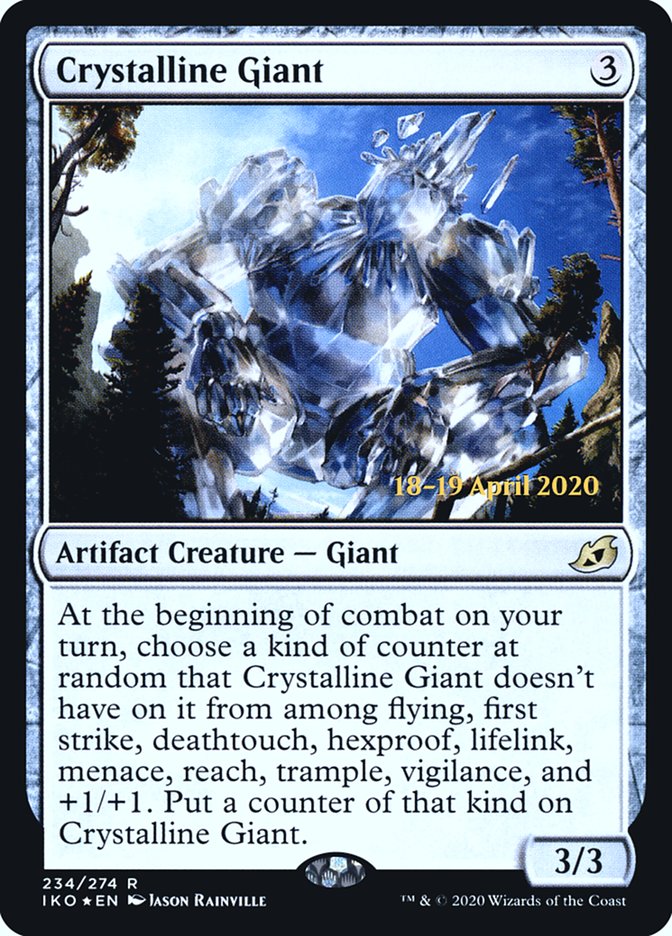 Crystalline Giant [Ikoria: Lair of Behemoths Prerelease Promos] | Good Games Morley