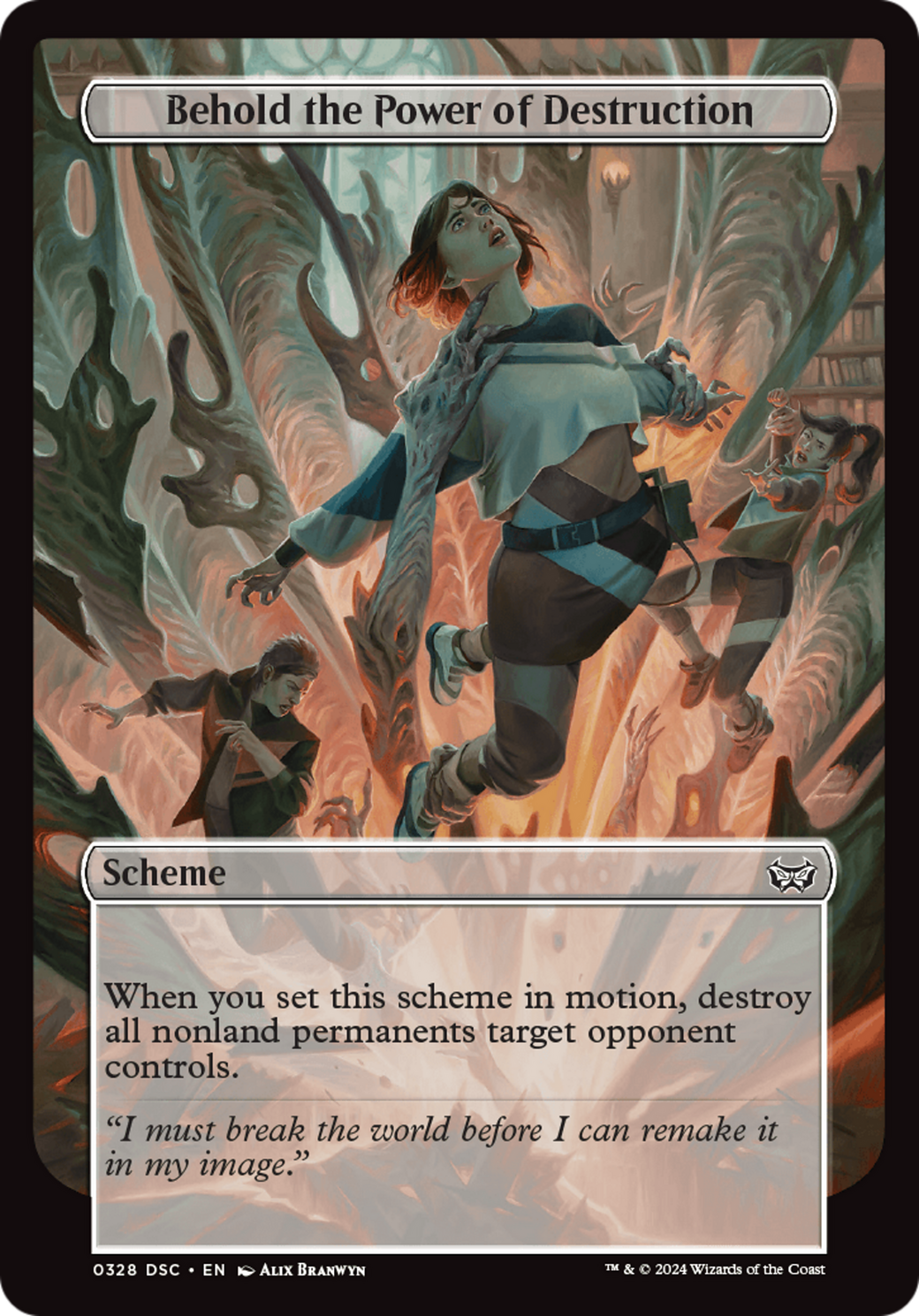 Behold the Power of Destruction (Full Art) [Duskmourn: Archenemy] | Good Games Morley