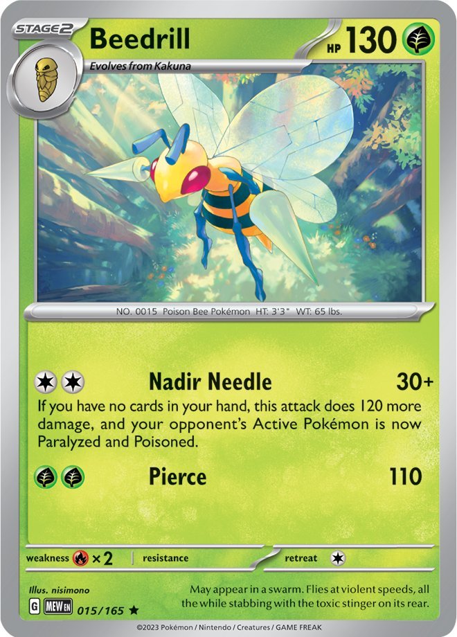 Beedrill (015/165) [Scarlet & Violet 151] | Good Games Morley