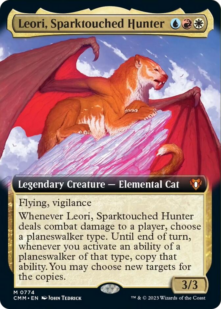 Leori, Sparktouched Hunter (Extended Art) [Commander Masters] | Good Games Morley