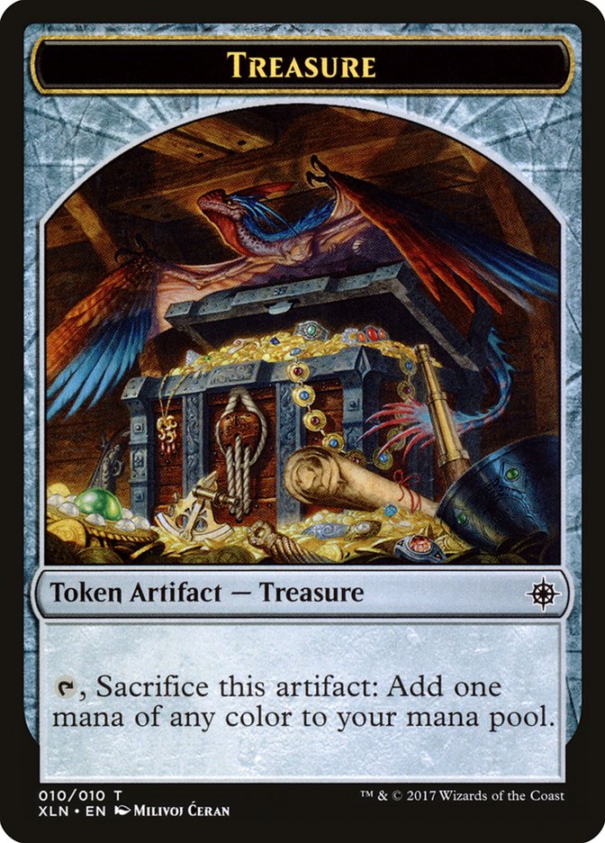 Treasure Token (010/010) [Ixalan Tokens] | Good Games Morley