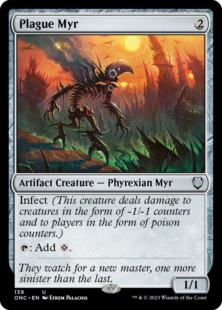 Plague Myr [Phyrexia: All Will Be One Commander] | Good Games Morley