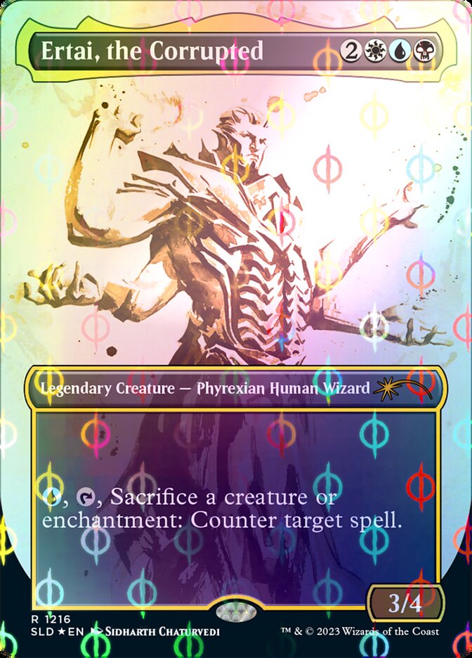 Ertai, the Corrupted (Borderless Ichor Step-and-Compleat Foil) [Secret Lair Drop Series] | Good Games Morley