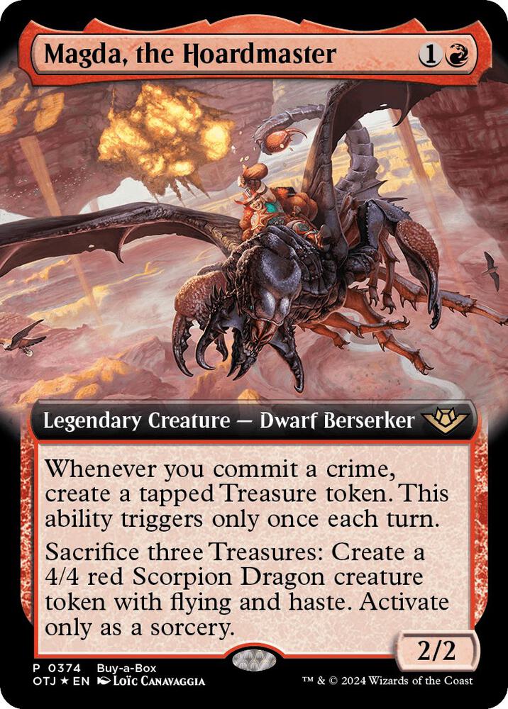 Magda the Hoardmaster Extended Art 374 (Buy-A-Box Promos)  - Foil | Good Games Morley