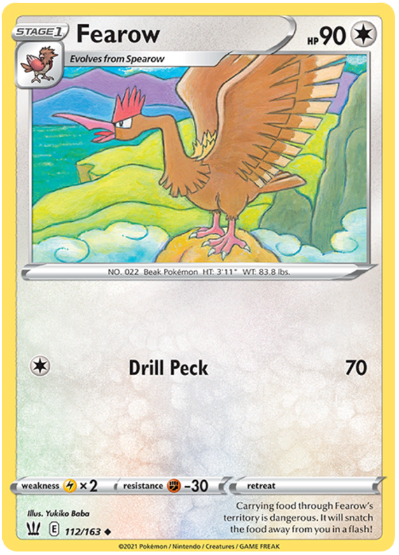 Fearow (112/163) [Sword & Shield: Battle Styles] | Good Games Morley