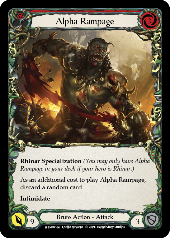 Alpha Rampage [WTR006-M] (Welcome to Rathe)  Alpha Print Normal | Good Games Morley