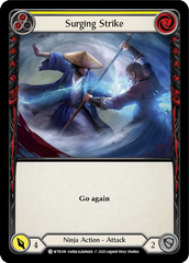 Surging Strike (Yellow) [U-WTR108] (Welcome to Rathe Unlimited)  Unlimited Rainbow Foil | Good Games Morley