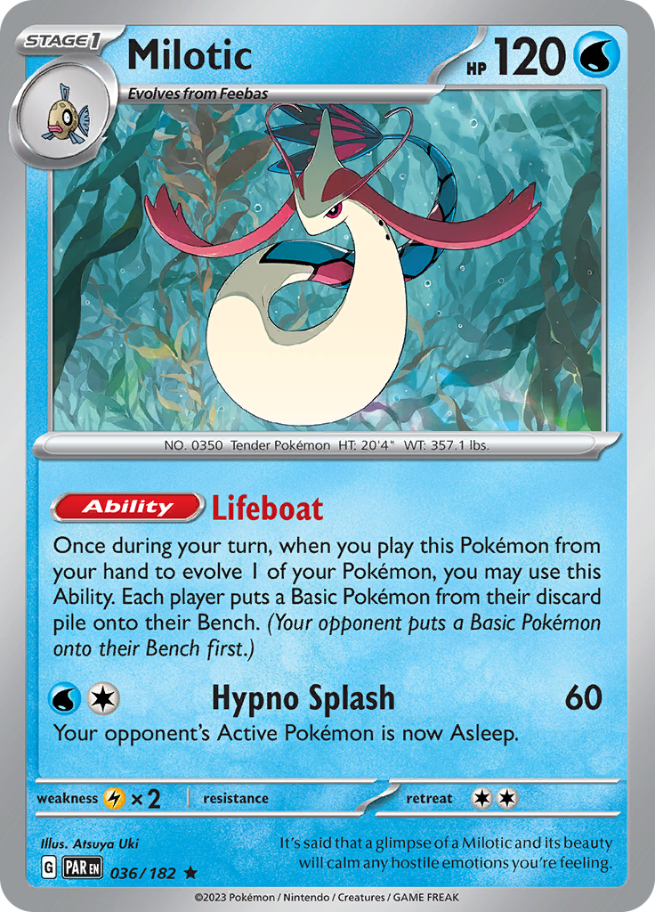 Milotic (036/182) [Scarlet & Violet: Paradox Rift] | Good Games Morley