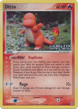 Ditto (37/113) (Stamped) [EX: Delta Species] | Good Games Morley