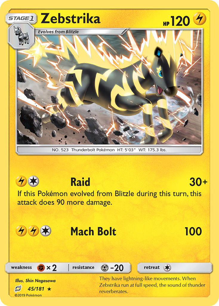 Zebstrika (45/181) [Sun & Moon: Team Up] | Good Games Morley
