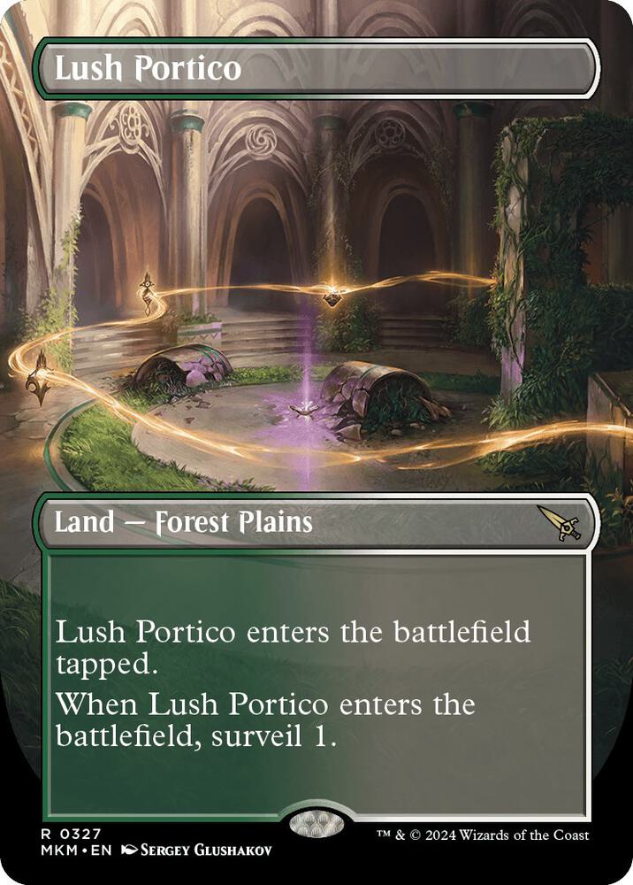 Lush Portico 327/286 (Murders at Karlov Manor)  - Borderless | Good Games Morley