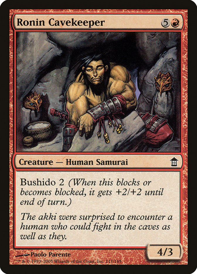 Ronin Cavekeeper [Saviors of Kamigawa] | Good Games Morley