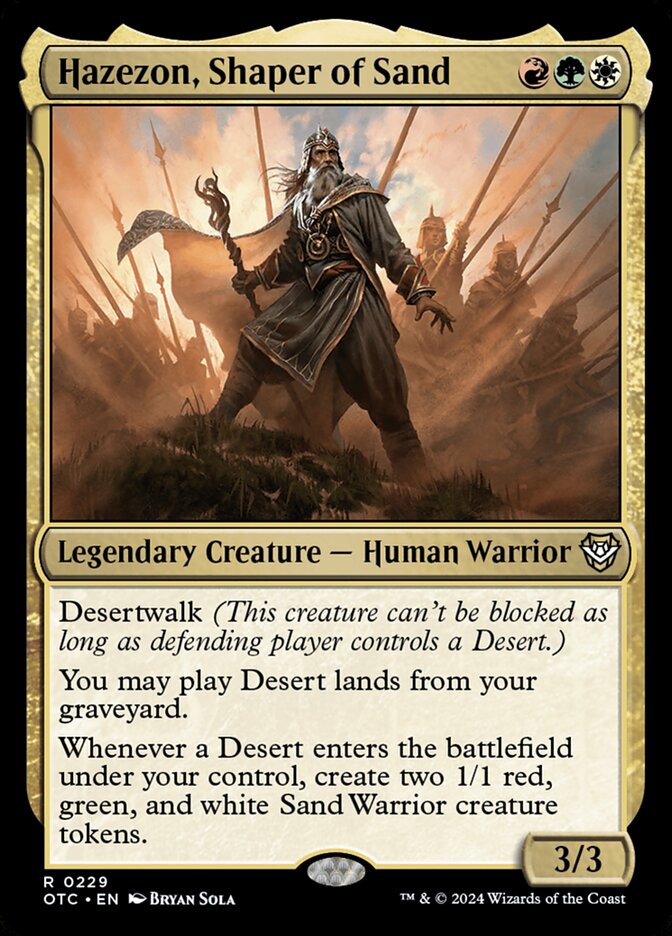 Hazezon, Shaper of Sand 229/342 (Commander: Outlaws of Thunder Junction)  | Good Games Morley