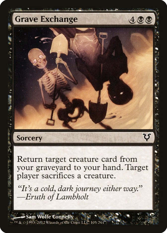 Grave Exchange 105/244 (Avacyn Restored)  - Foil | Good Games Morley