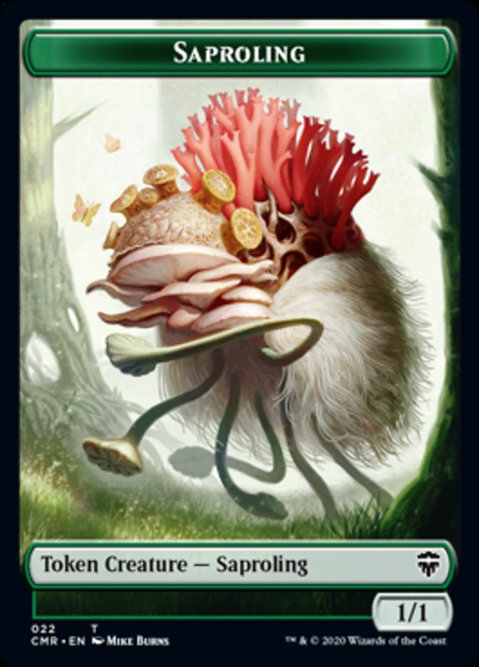 Copy (023) // Saproling Double-Sided Token [Commander Legends Tokens] | Good Games Morley