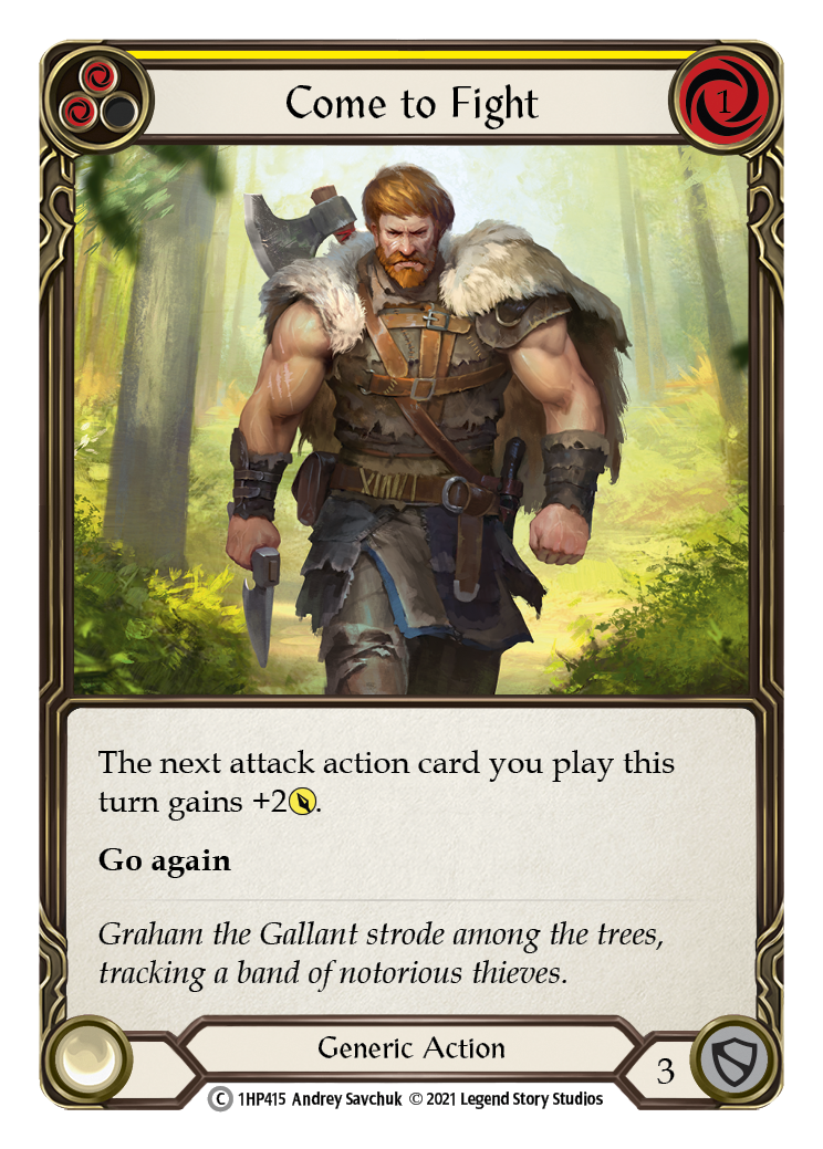 Come to Fight (Yellow) [1HP415] (History Pack 1) | Good Games Morley