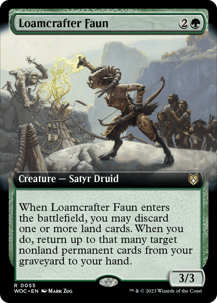 Loamcrafter Faun (Extended Art) [Wilds of Eldraine Commander] | Good Games Morley