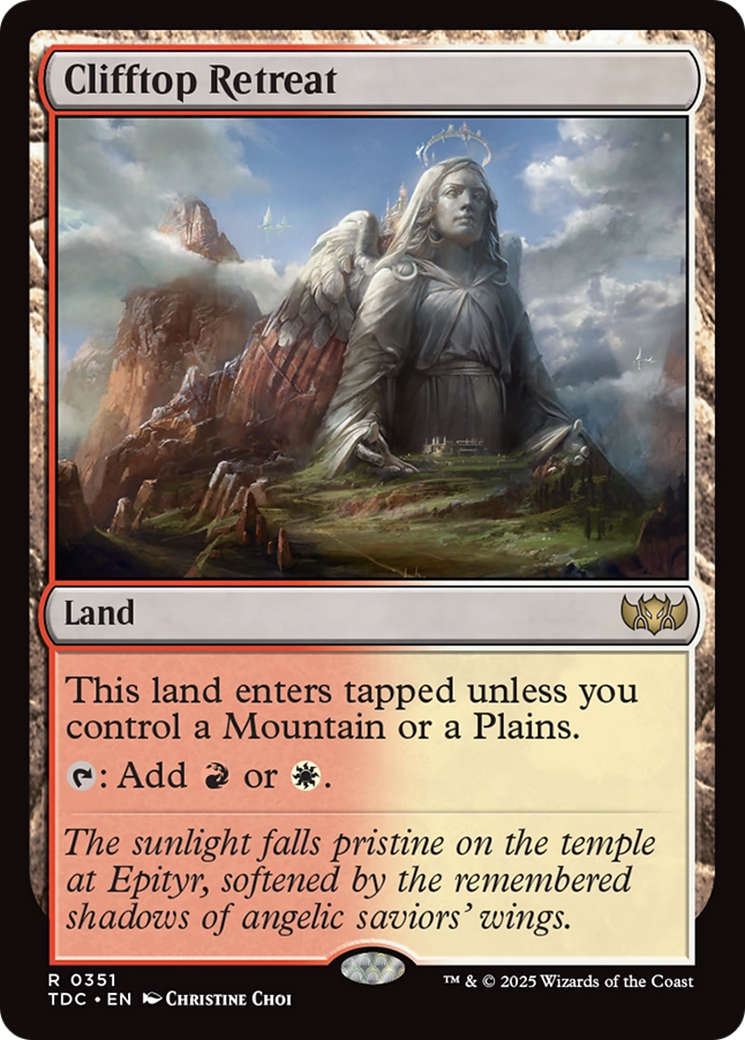 Clifftop Retreat [Tarkir: Dragonstorm Commander] | Good Games Morley