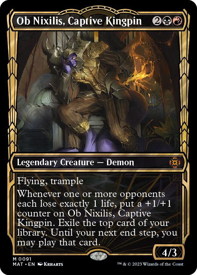 Ob Nixilis, Captive Kingpin 91/50 (March of the Machine: The Aftermath)  - Showcase Foil | Good Games Morley