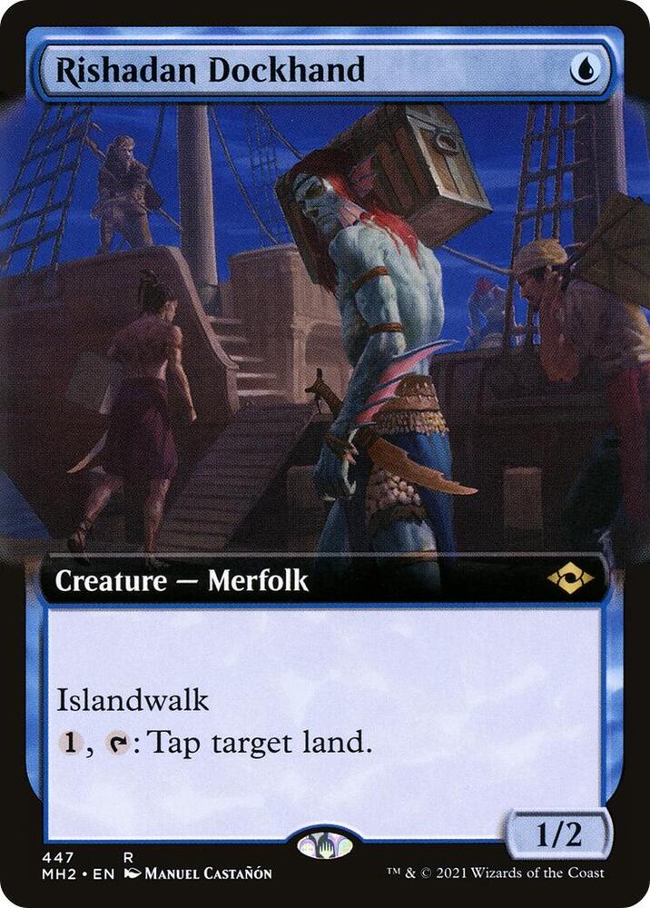 Rishadan Dockhand Extended Art 447 (Modern Horizons 2)  - Foil | Good Games Morley