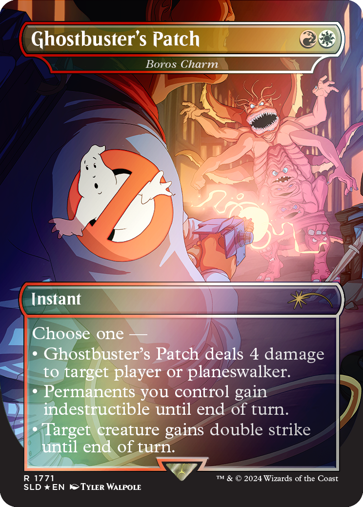 Ghostbuster's Patch - Boros Charm (Rainbow Foil) [Secret Lair Drop Series] | Good Games Morley